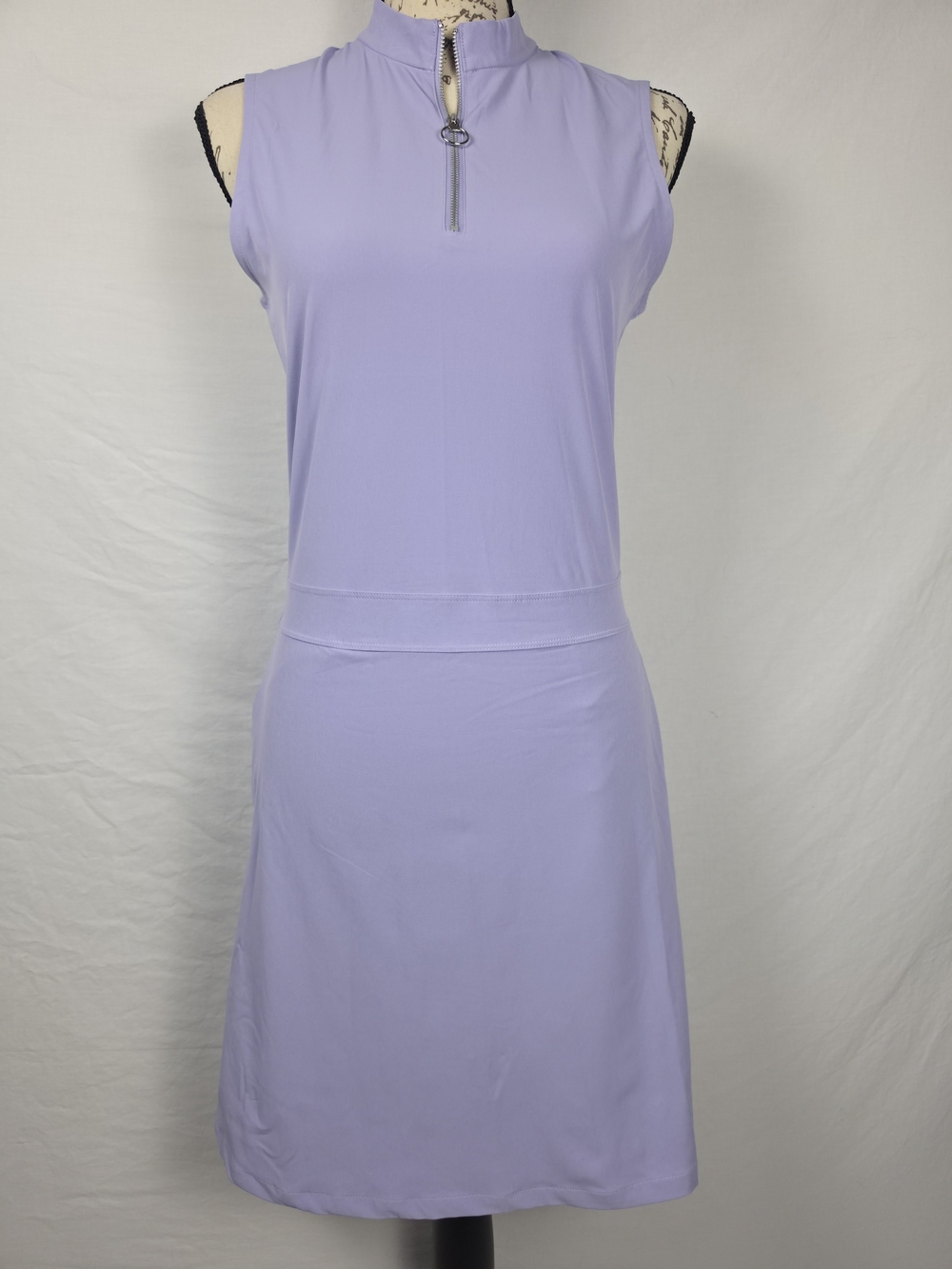 Nike Dri-Fit Lavender Purple Lace Back Golf Dress Sleeveless XS